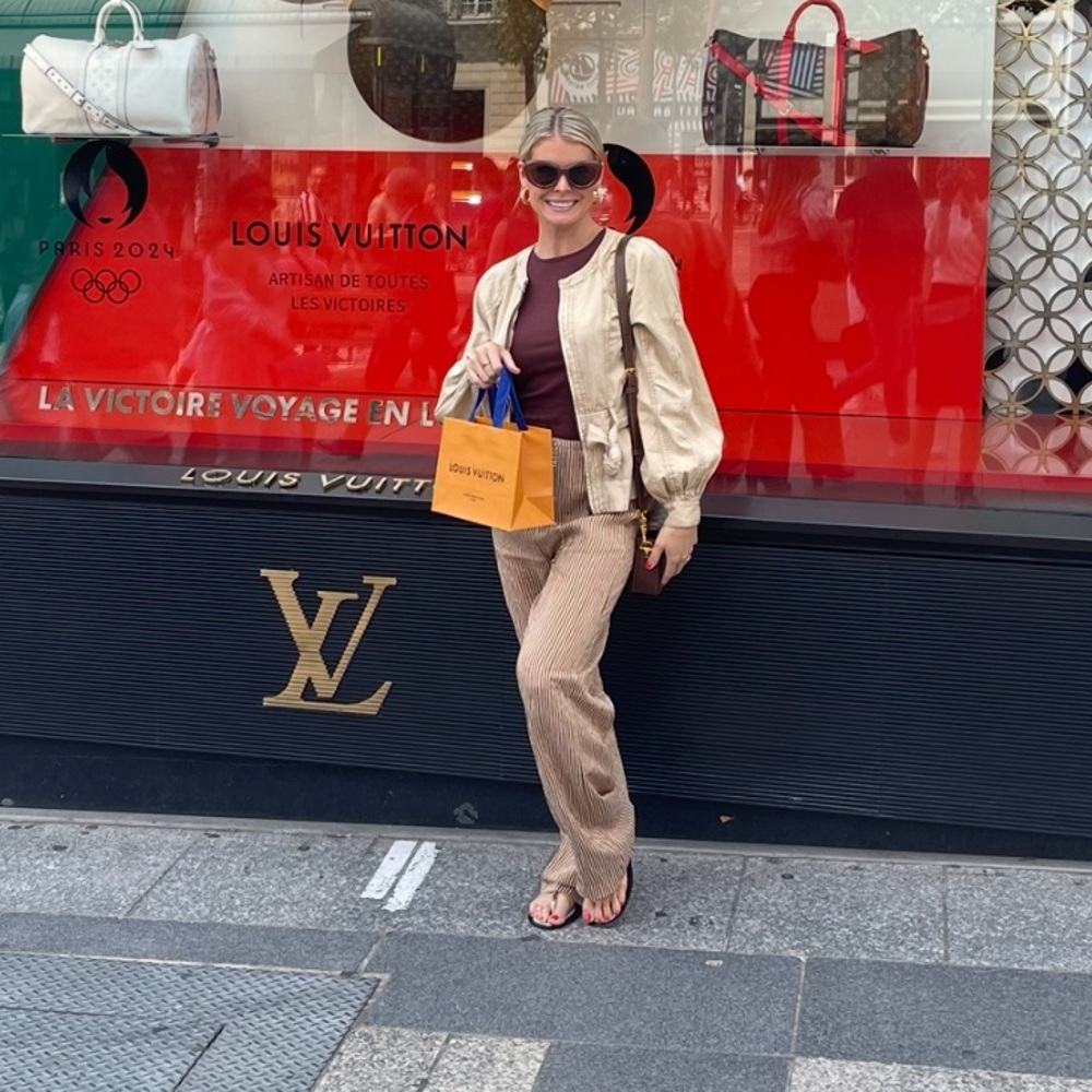 Zara Brown Striped Pants